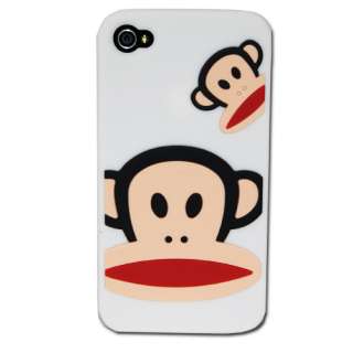 iPhone 4 4G PAUL FRANK Case Hülle Cover Schale Weiss (Silikon)