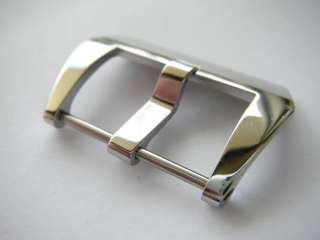 Screwed polished S/S XL watch band buckle 24 mm  