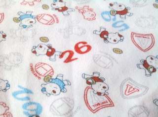 Bright Future FOOTBALL SPORTS baby blanket BLUE/RED GUC  