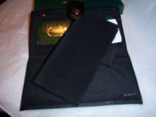 Dopp leather checkbook Wallet,Black  