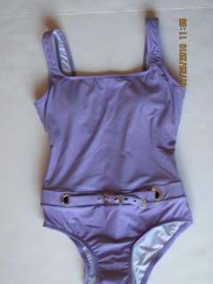 NWT Michael Kors Hyacinth Belted Swim Suit Maillot 6  