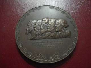 RUSSIAN BRONZE TABLE MEDAL  
