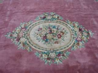 RRA 12x15 Pink / Rose Aubusson Rug Carpet Floral 29731  