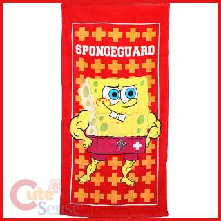 SpongeBob Beach / Bath Towel Cotton 30x60  Spongeguard  