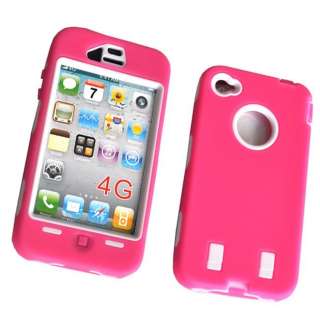 Deluxe Silicone Rubber Hard Case Cover Skin Shape For IPHONE 4 4G Rose 