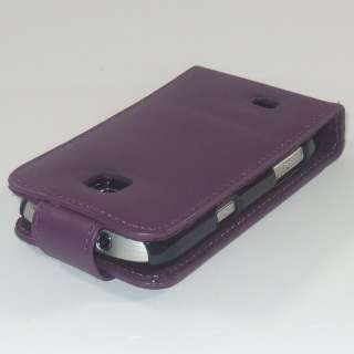 Handytasche Flip Tasche Violett Samsung S5570 Galaxy Mini  
