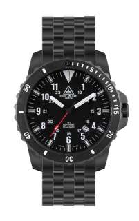 SMW   Black Titan Diver Watch 300m   Titanium Bracelet  