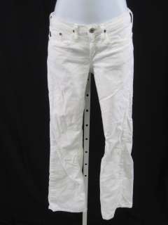 ADRIANO GOLDSCHMIED Angel White Corduroy Pants Size 24  
