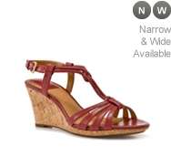 Clarks Womens Fiddle Scroll Wedge Sandal