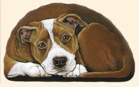 Pupper Paper Weight NWT Pit Bull  