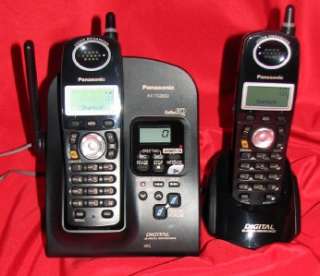 PANASONIC KX TG2632B 2.4GHz DUAL CORDLESS PHONE SYSTEM W/ DIGITAL 