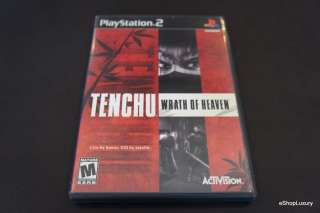 Tenchu Wrath of Heaven MINT Original Black Label PS2 047875804210 