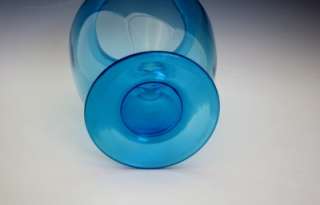 FINE C1930s PAIRPOINT BLUE GLASS VASE   
