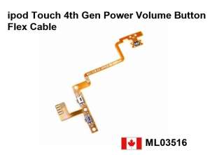 Power Volume Button Flex Cable for ipod touch 4th GN 4G  