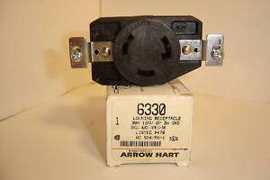 ARROW HART 6330 LOCKING RECEPTACLE 30A 125V L5 30R NIB  