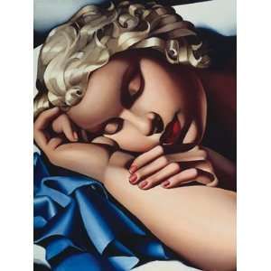 Leinwand La dormiente von Tamara De Lempicka   Bild / Leinwand in 