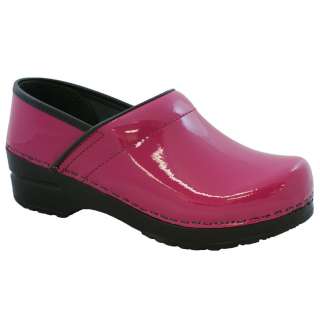 Sanita Professional Clogs in Fuschia Patent Leather   Factory 2nd 