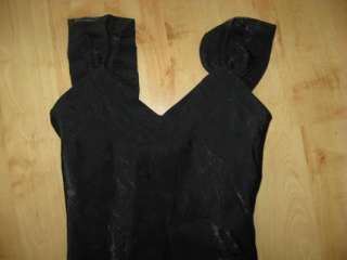 Abendkleid LULU H. Paris 100% Polyester glänzend schwarz in 