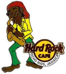 Hard Rock Cafe OCHO RIOS 2006 BAND MEMBER PIN Saxophone Player 