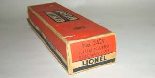 Nice Lionel #2429 Separate Sale Livingston Pullman Car +BOX NO 