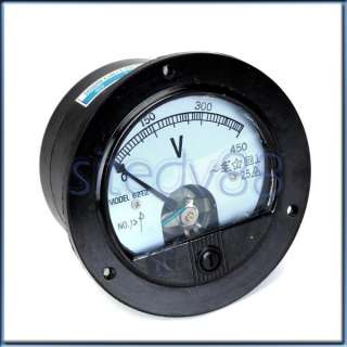 Round AC 0 450V Analog Volt Voltage Panel Meter Voltmeter New  