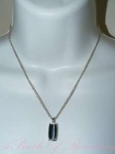Carolee Chain Necklace with Cats Eye Pendant New Designer Signed 