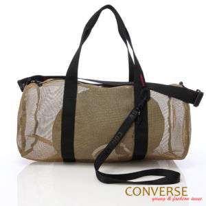 CONVERSE Two Way Mesh Cylinder Messenger Shoulder Bag  