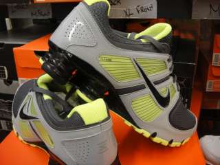 Nike Shox Turbo + II Dark Grey Volt Sneakers Mens 10.5  