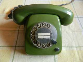70er Jahre Telefon mit Wählscheibe, grün in Hessen   Taunusstein 