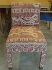 rare harvey probber ikat fabric designer club chair w metal