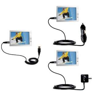  USB cable with Car and Wall Charger Deluxe Kit for the Aluratek 