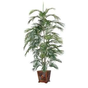 Artificial Potted All Natural Tropical Areca Palm Tree   Unlit 