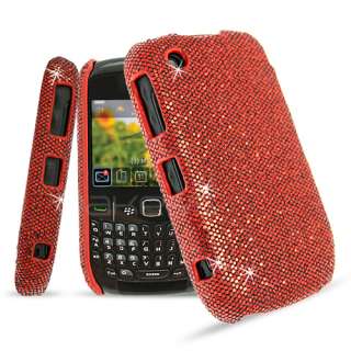 Red Sparkle Glitter Case for Blackberry Curve 9300  