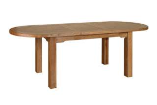 BOSTON solid oak FURNITURE extending OVAL dining table  