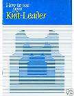 brother kh891 knitting machine knitleader instructions location united 