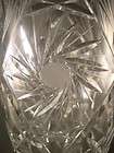 Stunning Large Crystal Cut Glass Pinwheel Design Glass 