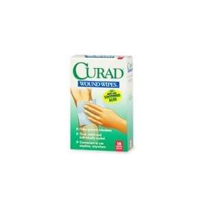  Curad Wound Wipes with Soothing Aloe   14 ea Health 
