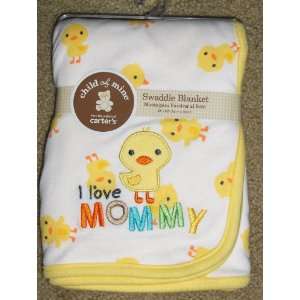  Carters Child of Mine Swaddle Duck Blanket Baby