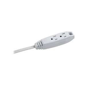  Dynex 9 inch White Extension Power Cord 3 outlet