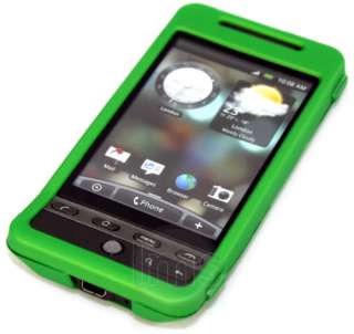 GREEN HYBRID SHELL COVER SKIN CASE FOR HTC HERO G3  