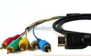 G5670 NEW HDMI To 5 RCA Handy Component Video Audio AV Cable  