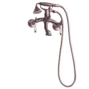  Giagni TWTF P ORB Wallmount Faucet Clawfoot Tub and Shower 