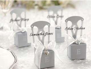 Our beautiful, high quality chair shaped favour boxes create a 