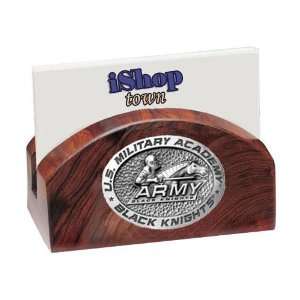  Army Black Knights Ironwood Business Card Holder Office 