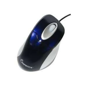  WM100 Illuminated USB Optical Wheel Mouse BLUE/SILVER 
