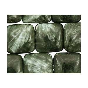  Seraphinite Beads Puff Square 16mm Arts, Crafts & Sewing