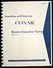 Conar Model 311 R C Tester Assembly Operating Manual