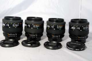 Nikon 35 70mm f3.3 4.5 lens AF Nikkor auto focus zoom made in Japan 