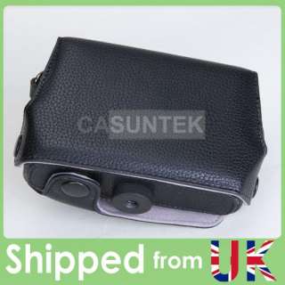 PU Leather Camera Case Bag for Olympus XZ1 XZ 1 Black  