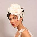 vintage style bridal flower hair comb by aurora rose bridal 